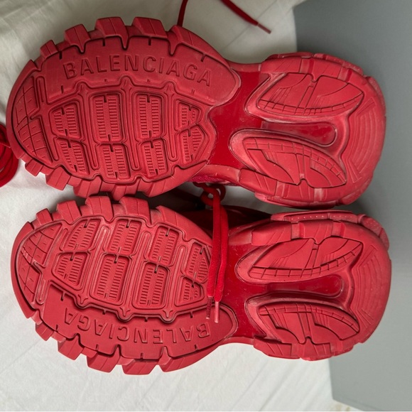 Balenciaga red sneakers Track trainers new in box size 9.5/ 40 eu - Picture 4 of 6